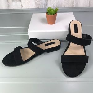 Forever 21 Black Slide Sandals